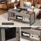 42 Inch Lift Top Coffee Table with Storage and Hidden Compartment