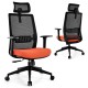 Ergonomic Office Chair with Lumbar Support and Adjustable Headrest