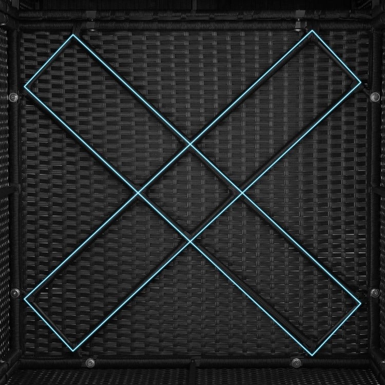 5 Pieces Outdoor Patio Furniture Set with Cushions and Coffee Table