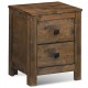 Wooden Multipurpose Nightstand with 2 Storage Sliding Drawers