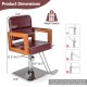 Hydraulic Barber Chair Salon Chair for Hair Stylist with 360 Degrees Swivel