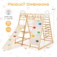 8-in-1 Wooden Jungle Gym Playset with Slide and Monkey Bars
