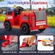 12V Ride on Fire Truck Powered Car with Water Gun and Interphone