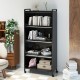 5-Tier Kitchen Pantry Storage Cabinet with Flip-Up Doors