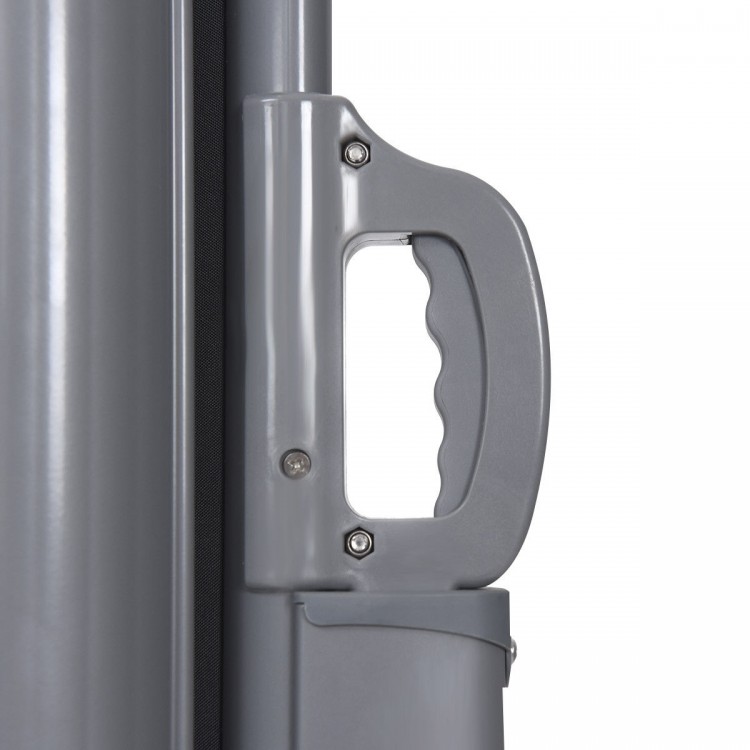 118.5 x 71 Inch Patio Retractable Folding Side Awning Screen