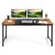 63 Inch Modern Splice Computer Desk with Heavy Duty Steel Frame