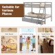 Twin Over Twin Bunk Bed Wood Bed Frame with 2 Storage Drawers and Ladder