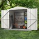 7 x 4 Feet Metal Outdoor Storage Shed with Lockable Door