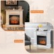 1400W TV Stand Electric Fireplace Mantel with Remote Control
