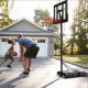 4.4-10 Feet Portable Basketball Hoop Adjustable with 2 Wheels and Fillable Base