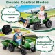 12V 2-in-1 Kids Ride On Tractor with Trailer and 3-Gear Shift