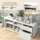 Storage Cabinet TV Console Cabinet with 2 Drawers and 4 Cubes for Entryway Living Room