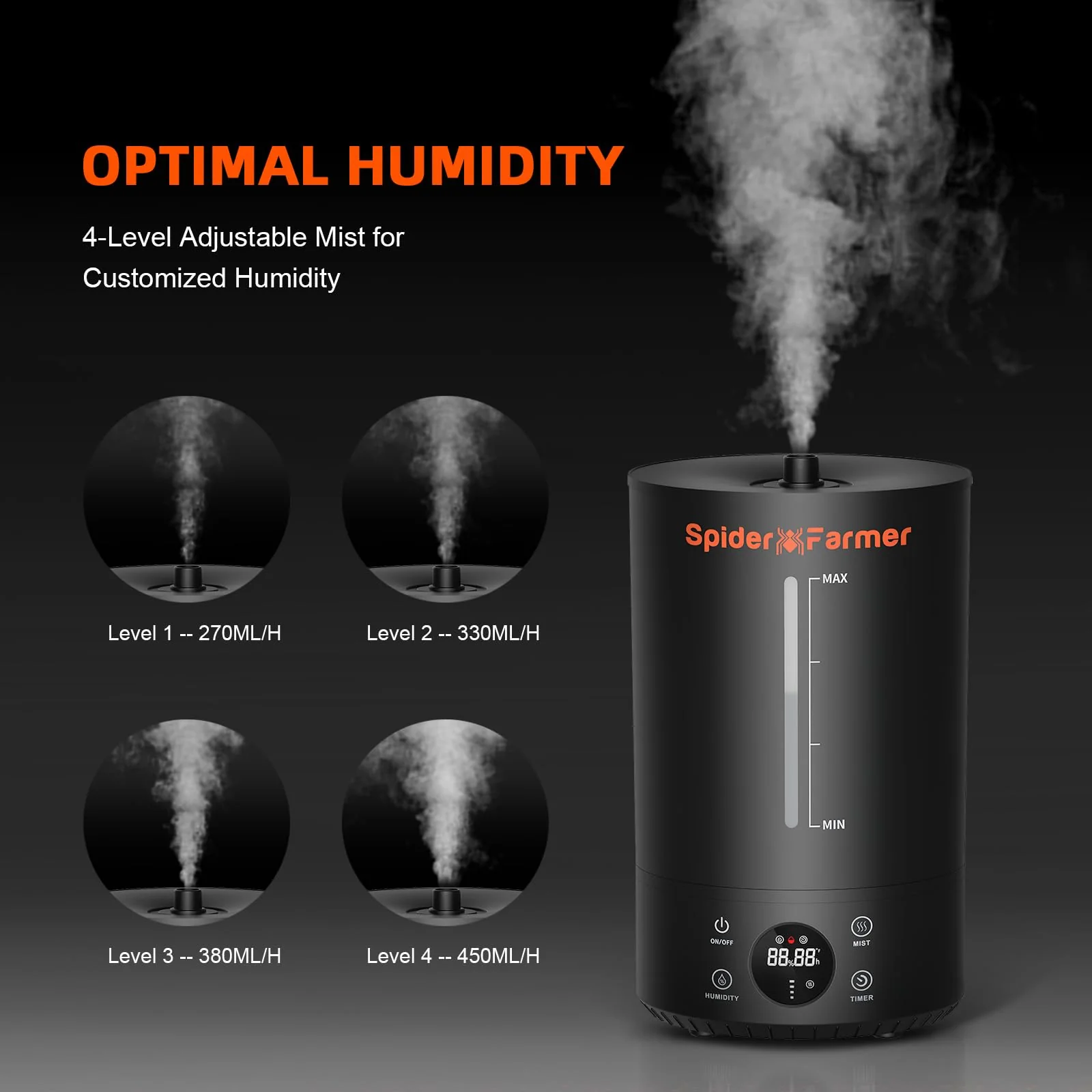 Spider Farmer 3-in-1 6L Grow Tent Humidifier