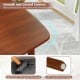 Wooden Dining Table for 2-4 People Kitchen Table with Rubber Wood Legs