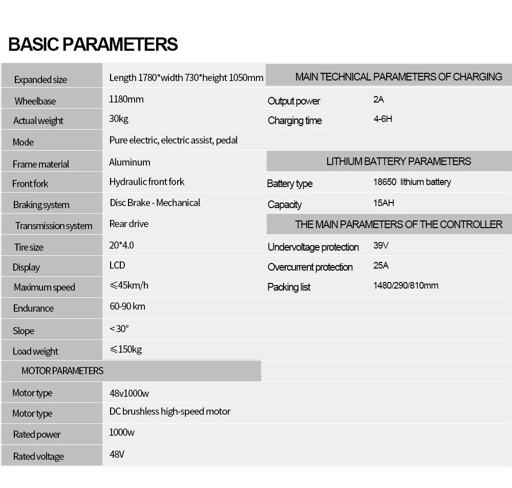 Eletric Bike for Adults, 750W Motor 48V 15Ah Removable Battery 20” Fat Tire Folding E-Bike Shimano 7-Speed MTB Cycling UL2849