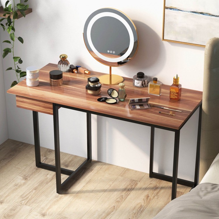 48 Inch Computer Desk with Metal Frame and Adjustable Pads