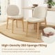 Wooden Dining Chairs Set of 2 with Rubber Wood Legs