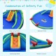 Kids Inflatable Water Slide Bounce House with Carrying Bag Without Blower