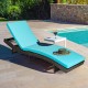 Patio Folding Chaise Lounge with 5 Adjustable Levels and Cushion