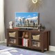 TV Stand Entertainment Center for TVs up to 65 Inch with Storage Cabinets