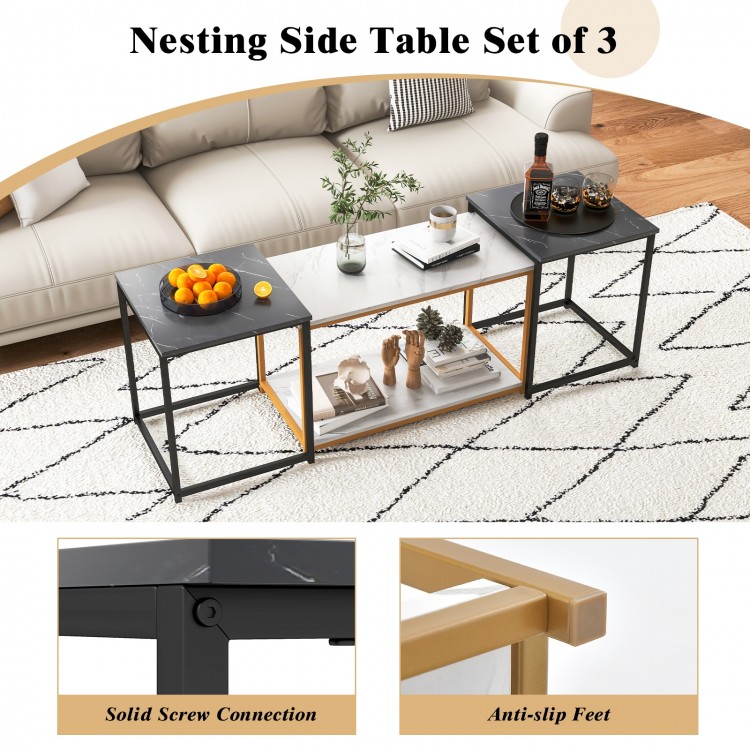 Nesting Coffee Table Set of 3