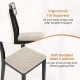 Modern Dining Chairs Set of 2 with Tilt Backrest for Dining Room