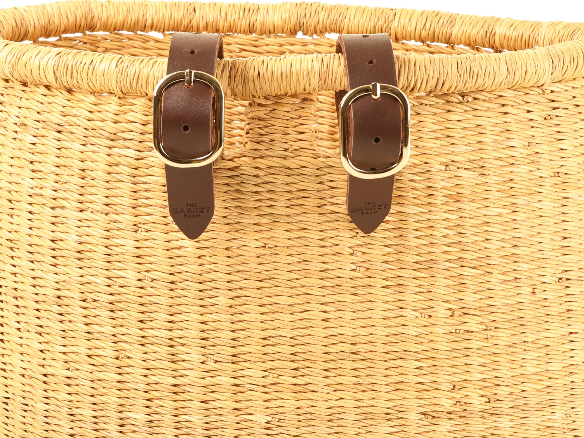 BULI : Handcrafted Natural Oblong Bike Basket