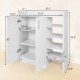 Freestanding Shoe Cabinet with 3-Postition Adjustable Shelves