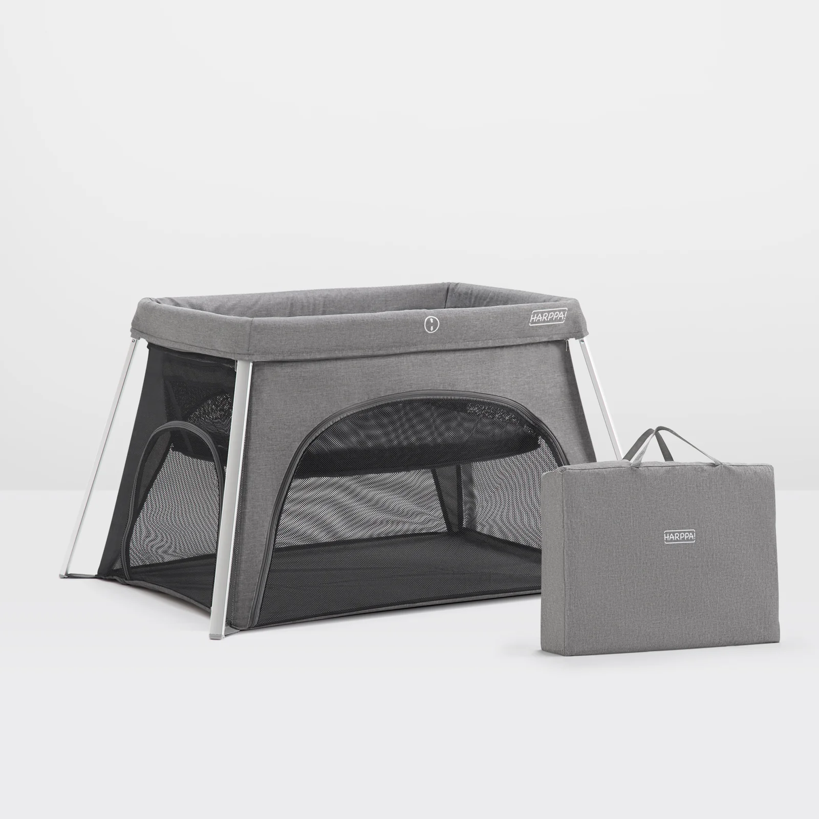 HARPPA Rossi Lightweight Foldable 3-in-1 Travel Crib with Mattress for Infants & Toddlers