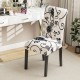 2 Pieces Tufted Dining Chair Set with Adjustable Anti-Slip Foot Pads
