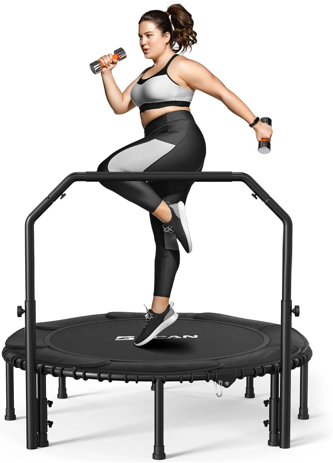 BCAN 450/550 LBS Foldable Mini Trampoline, 40