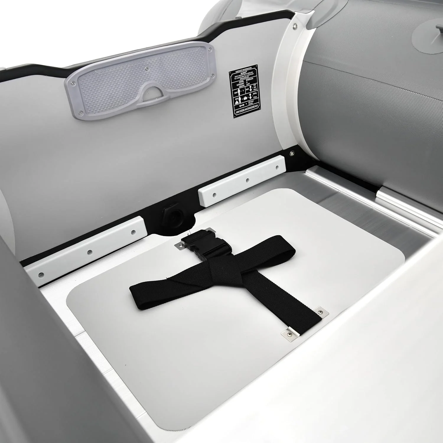 Inflatable Boat | Yacht Dinghy Tender Raft | Multi Person Fishing Boat | Aluminum Floor Oars | Fishing Rod Holders | Heavy-Duty PVC | 2024 Model |