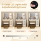 Makeup Vanity Dressing Table and Stool Set with Lights and Charging Station