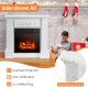 1400W TV Stand Electric Fireplace Mantel with Remote Control