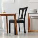 Set of 2 Dining Room Chair with Rubber Wood Frame and Upholstered Padded Seat
