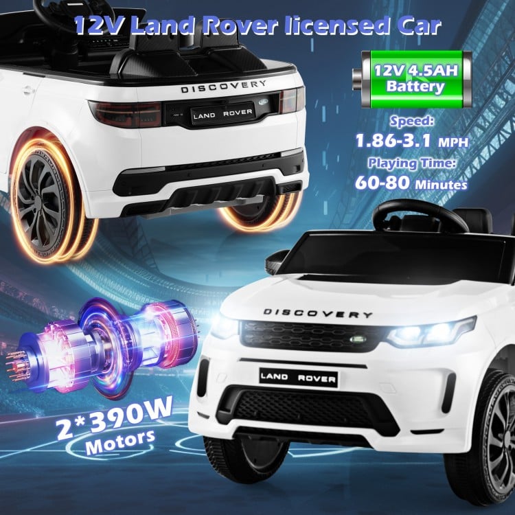 12V Kids Ride On Car with Remote Control Lockable Doors Slow Start System and LED Lights