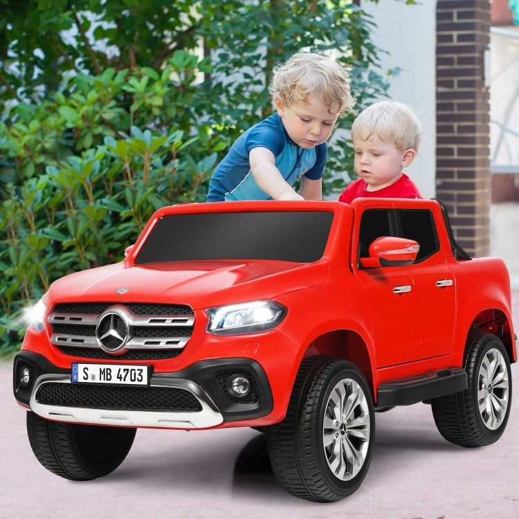 12V 2-Seater Kids Ride On Car Licensed Mercedes Benz X Class RC with Trunk