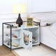 Enclosure Hidden Litter Furniture Cabinet with 2-Tier Storage Shelf
