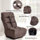 360-Degree Swivel Folding Floor Chair with 6 Adjustable Positions