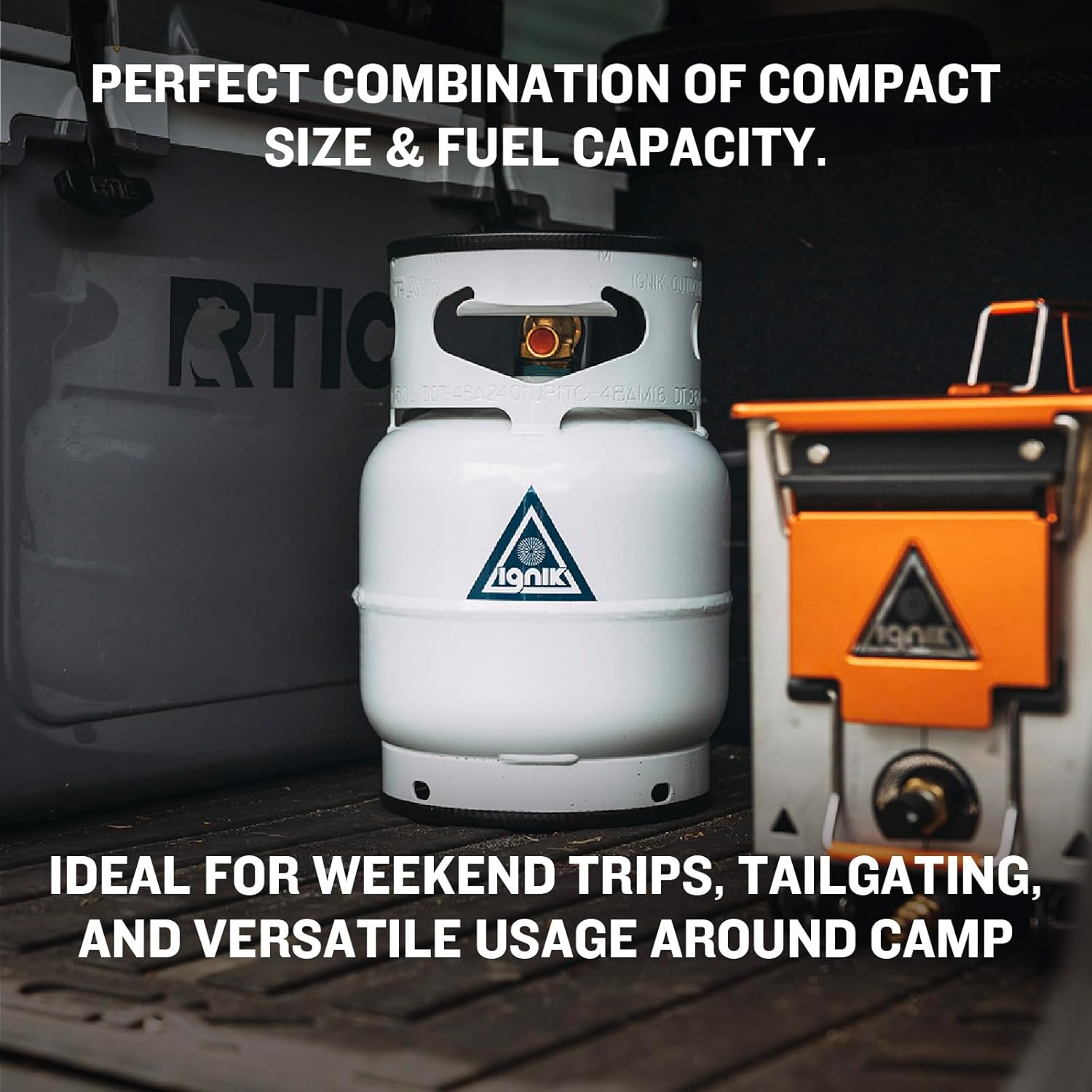 Gas Growler Standard 5lb + FireCan Fire Pit