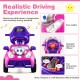 3-in-1 Push Car for Toddler Sliding Car with Seat Belt and Canopy