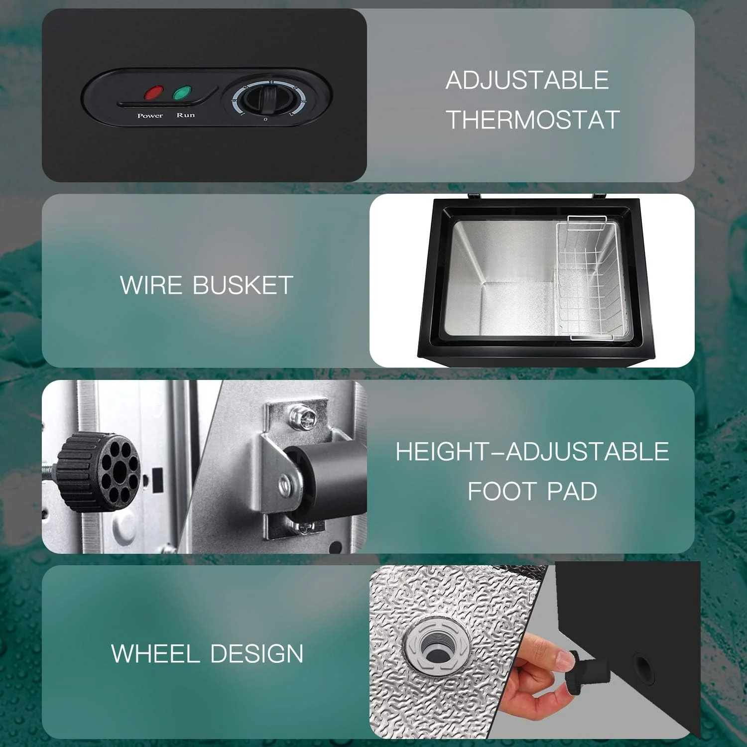 Antarctic Star 2.7 Cu.ft Chest Freezer, Compact & Energy Efficient with Adjustable Temperature, Quiet Operation, Removable Basket, Good Sealing