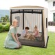 Wooden Sandbox with Canopy for Children 3+ Years Old