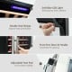 43 Bottle Wine Cooler Refrigerator Dual Zone Temperature Control with 8 Shelves