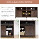 59 Inch Sliding Barn Door TV Stand with Adjustable Shelves for TVs up to 65 Inch