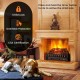 26 Inches Infrared Electric Fireplace with Realistic Pinewood Ember Bed