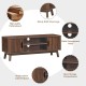 50 Inch Wood Media TV Stand with Storage Shelf