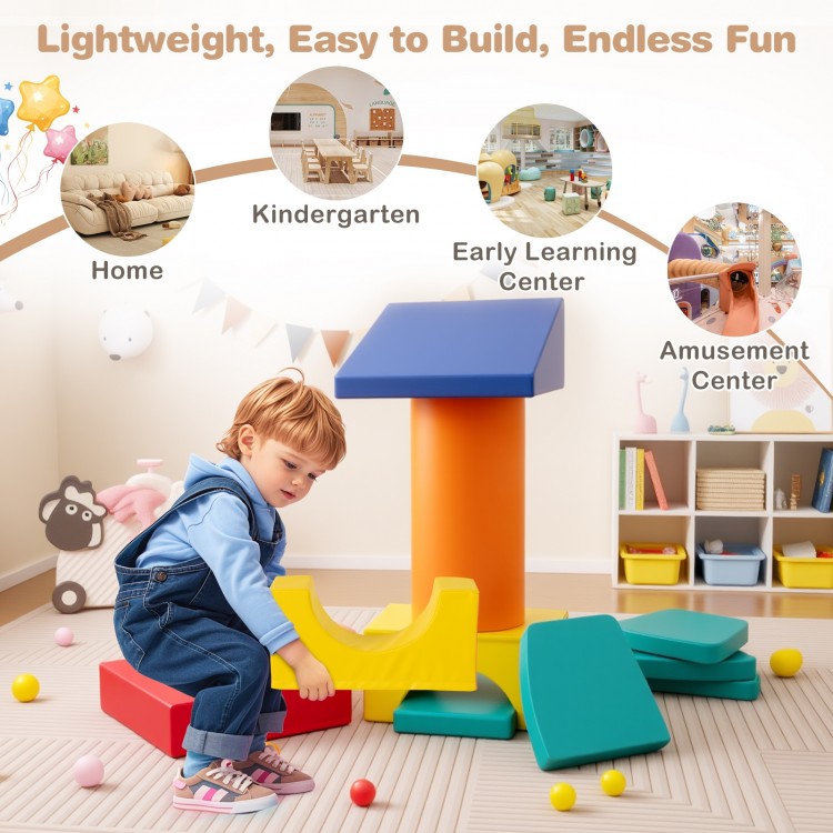 10-Piece Foam Climbing Toys for Toddlers