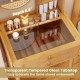 Small Vanity Desk 23.5 Inch Compact Makeup Table with Mirror