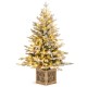 4 FT Pre-lit Artificial Entrance Christmas Tree 100 LED Lights